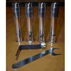 Triumph T150 T160 BSA Rocket3 A75 Adjustable Pushrod Tubes, SET for 1000cc engines